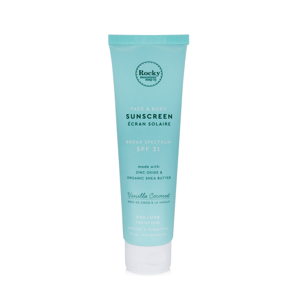 Face And Body Sunscreen Broad Spectrum SPF 31 Vanilla Coconut